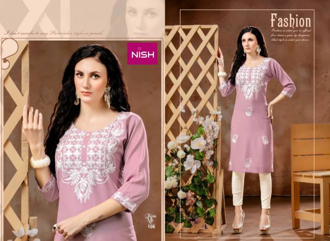 Nish Kiss Me Ethnic Wear Latest Designer Fancy Kurti With Bottom Collection